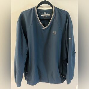 Nike Golf Mens V-Neck Navy Long Sleeve Pullover Size Large